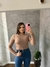 CROPPED TÉRMICO GOLA REDONDA NUDE SKU 5538 - comprar online