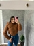 PUFFER CANELADO FINO CARAMELO SKU 5536