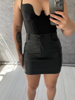 Saia Cargo Corino Com Duas Linhas Na Frente Preto SKU 5950 - comprar online