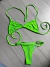 Biquíni canelado com amarração e regulagem verde neon SKU 6125 - comprar online