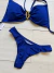 Biquíni com bojo e detalhe no peito argola azul marinho SKU 6124 - comprar online