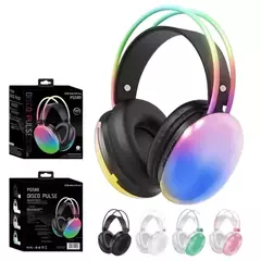 Auricular Bluetooth Vincha RGB Luces Led + Brazalete Porta Celular De Regalo