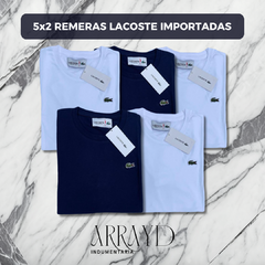 REMERA LACOSTE IMPORTADA 5X2