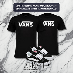 2X1 REMERAS VANS IMPORTADAS + ZAPATILLAS VANS KNU DE REGALO