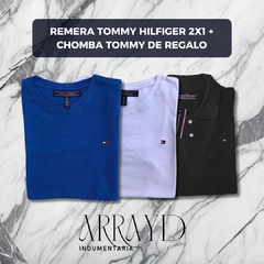 2X1 REMERA TOMMY HILFIGER + CHOMBA TOMMY HILFIGER DE REGALO