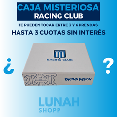 CAJA MISTERIOSA RACING CLUB (HASTA 6 PRENDAS DE LA ACADEMIA)