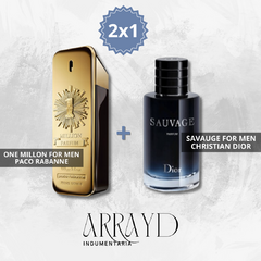 Sauvage DIOR 100ml + One Millon PACO RABANNE 100ml (2x1)