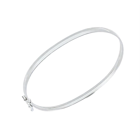 Bracelete Prata 925 Meia Cana 4MM - comprar online