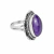 Anel Prata 925 Bali Ametista Oval - comprar online