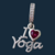 Berloque Prata 925 I Love Yoga - Fruto Da Prata