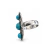 Anel Prata 925 Bali Oval com Arabescos e 3 Turquesas - comprar online