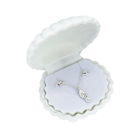 Conjunto Prata 925 Cavalo Marinho