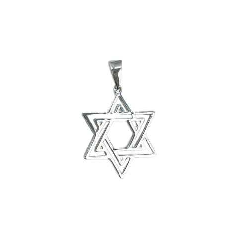 Pingente Prata 925 Estrela de Davi - comprar online