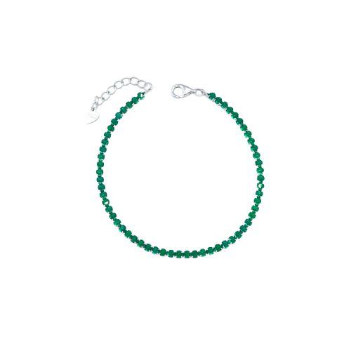 Pulseira Prata 925 Riviera Verde Esmeralda - comprar online