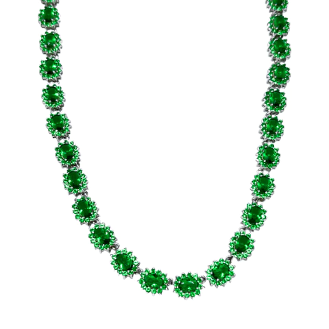Colar Prata 925 Verde Riviera - comprar online
