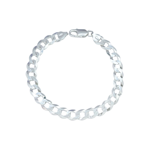 Pulseira Prata 925 Elo Grumet 8 MM