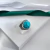 Anel Prata 925 Envelhecida Turquesa - comprar online