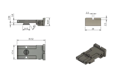 Alça e Massa IPSC para STI Imbel 1911 2011 Padrão BoMar Cut na internet