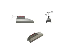 SW22 Victory Massa de Mira 1.0mm em Aço - Chagas  Custom