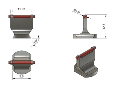 Alça FO 60 Graus e Massa FO 1.5mm Puma - Chagas  Custom
