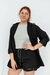 Camisa de gabardina negra - tienda online