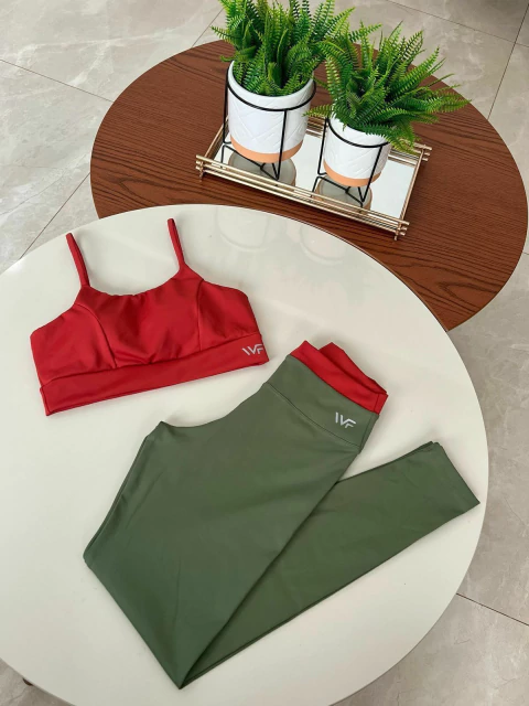Conjunto fitness Debora duas cores liso