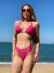 Biquini Manu curtininha com asa delta Una - Una Moda Praia Fitness Lingerie