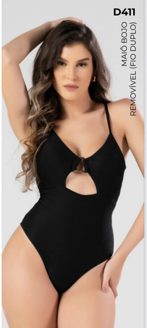 Maio Mari com bojo gota alças finas com fio duplo