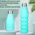 Botella Térmica Plegable De Silicona 550ml Tapa Acero