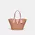 Bolsa Straw Tote Small Coach Rosa