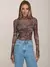 Blusa Tule Mushroom Shell Brown NIINI - Loja Form