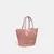 Bolsa Straw Tote Small Coach Rosa - comprar online