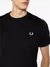 T-shirt Ringer Preto Fred Perry - loja online