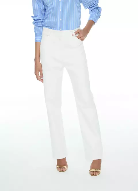 Calça Joana Off White Carol Bassi