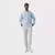 Camisa Cotton Linen Liso Azul ML Oficina Reserva - loja online
