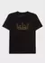 T-shirt vintage lazuli crown preto mc osklen