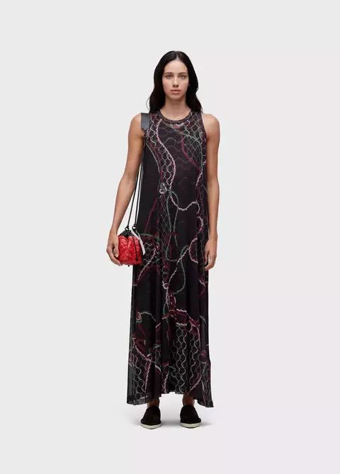 Vestido Nadador Longo Estampa Osklen