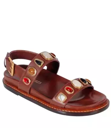 Rasteira Millena Chocolate Paula Torres