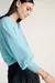 Blusa Seda Victoria - Azul Milk NV - loja online