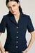 Blazer Manga Curta Brigitte - Azul Navy/Preto NV - comprar online