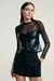 Blusa Couro Adla - Preto NV - comprar online