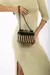 BOLSA CROSSBODY PETIT RÁFIA LISTRADA - loja online