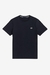 T-shirt de gola redonda navy M1600 608 FRED PERRY - Loja Form