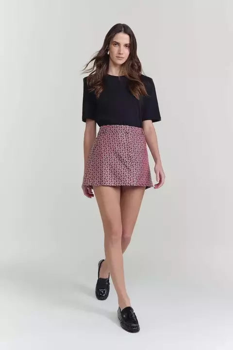 Saia Lorena- Vermelho Scot - comprar online