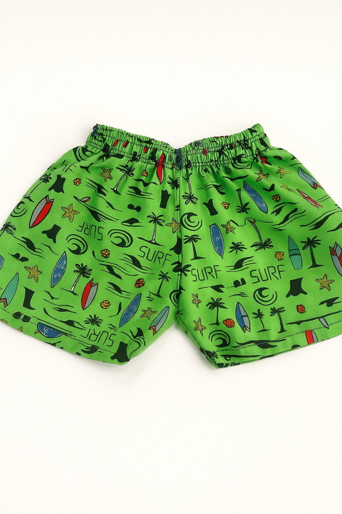 Short De Baño Surf Verde (9M a 36M)