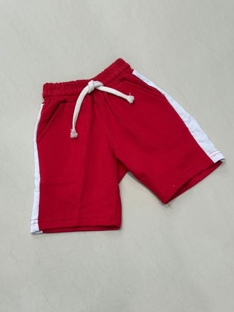 Short Franja Rojo Algodon