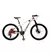 BICICLETA MTB ELLEVEN ARO 24 MAGNÉSIO 1X8 CINZA / VERMELHO CEREJA - comprar online