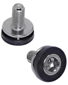 PARAFUSO FIXADOR ACO P/BRACO PDV PONTA QUADRADA MTB, ALLEN 8MM, C/CAPA PLAST. PTO. CROM.