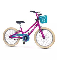 BICICLETA ARO 20 NATHOR LOVELY ROSA AZUL COM CESTA - FEMININA - comprar online