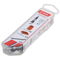 KIT REMENDO ZEFAL C/ 2 ESPATULAS, 1 COLA, 1 LIXA, 6 REMENDOS MEDIOS 25MM, 2 REMENDOS GRANDES 24X35MM